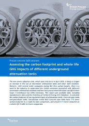 Assessing the carbon footprint and whole life GHG impacts of different underground attenuation tanks