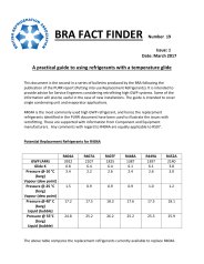 Practical guide to using refrigerants with a temperature glide. Issue 1