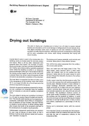 Drying out buildings