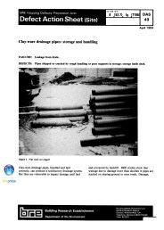 Clay-ware drainage: storage and handling
