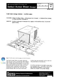 Cold water storage systems: overflow pipes