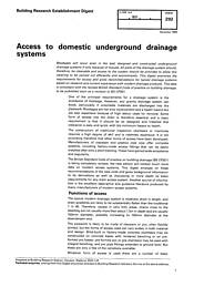 Access to domestic underground drainage systems