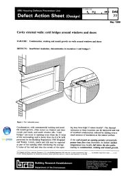 Cavity external walls: cold bridges around windows and walls