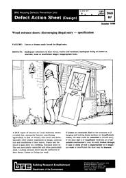 Wood entrance doors: discouraging illegal entry - specification