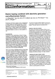 District heating combined with electricity generation: cost-effectiveness factors