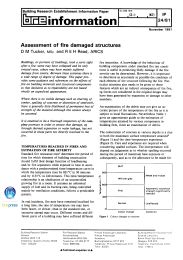 Assessment of fire damaged structures