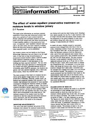 Effect of water-repellent preservative treatment on moisture levels in window joinery