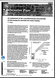 Assessment of the cost-effectiveness and potential of heat pumps for domestic hot water heating