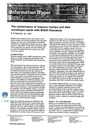 Conformance of masonry mortars and their constituent sands with British Standards