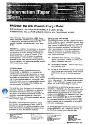 BREDEM: BRE Domestic Energy Model
