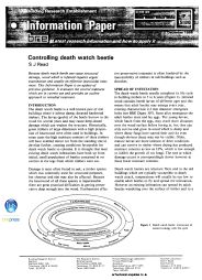 Controlling death watch beetle