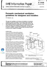Domestic mechanical ventilation: guidelines for designers and installers
