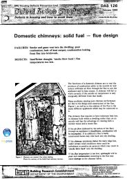 Domestic chimneys: solid fuel - flue design
