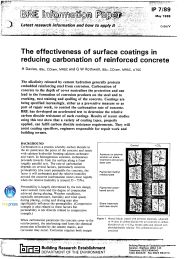 Effectiveness of surface coatings in reduced carbonation of reinforced concrete