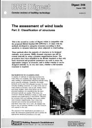 Assessment of wind loads: classification of structures
