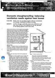 Domestic draughtproofing: balancing ventilation needs against heat losses
