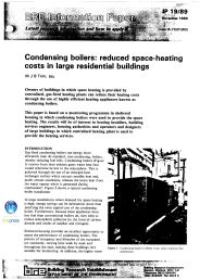 Condensing boilers: reduced space-heating costs in large residential buildings