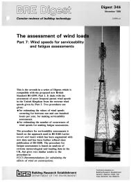 Assessment of wind loads: wind speeds for serviceability and fatigue assessments