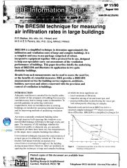 BRESIM technique for measuring air infiltration rates in large buildings