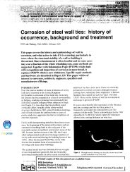 Corrosion of steel wall ties: history of occurrence, background and treatment