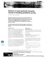 Defects in local authority housing: results of building problems survey