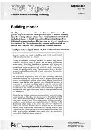 Building mortar