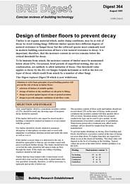 Design of timber floors to prevent decay
