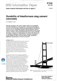 Durability of blastfurnace slag cement concretes