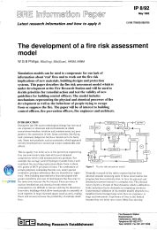 Development of a fire risk assessment model