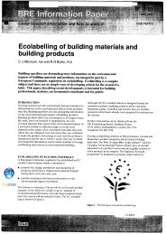 Ecolabelling of building materials and building products