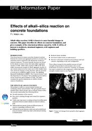 Effects of alkali-silica reaction on concrete foundations