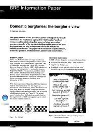 Domestic burglaries: the burglar's view