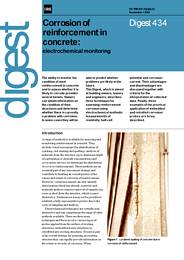 Corrosion of reinforcement in concrete: electrochemical monitoring