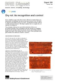 Dry rot: its recognition and control