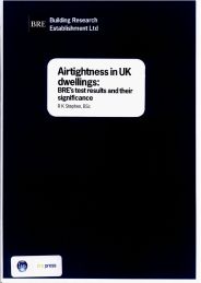 Airtightness in UK dwellings: BRE's test results and their significance
