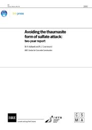 Avoiding the thaumasite form of sulfate attack: two-year report