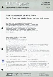 Assessment of wind loads: Terrain and building factors and gust peak factors