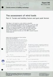 Assessment of wind loads: Terrain and building factors and gust peak factors