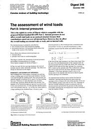 Assessment of wind loads: internal pressures