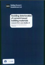 Avoiding deterioration of cement-based building materials. Lessons from case studies: 2