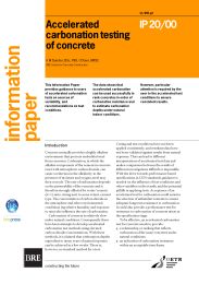 Accelerated carbonation testing of concrete