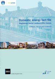 Domestic energy fact file: registered social landlord (RSL) homes