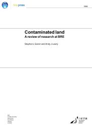Contaminated land - a review of research at BRE