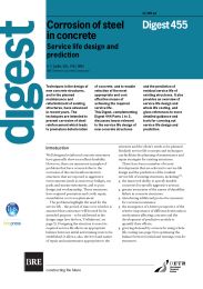 Corrosion of steel in concrete: service life design and prediction