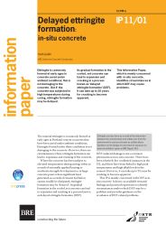 Delayed ettringite formation: in-situ concrete