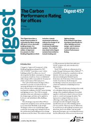 Carbon performance rating for offices