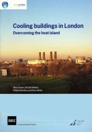 Cooling buildings in London: overcoming the heat island