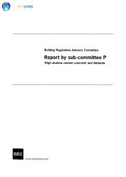 BRAC: Report by sub-committee P - High alumina cement concrete (and Addenda)