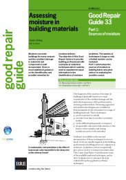Assessing moisture in building materials: Sources of moisture