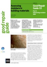 Assessing moisture in building materials: Interpreting moisture data
